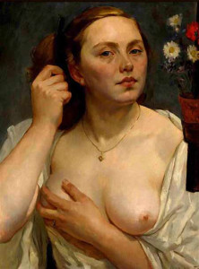 obrovsky-mujer-arreglándose-y-flores-pintores-y-pinturas-juan-carlos-boveri